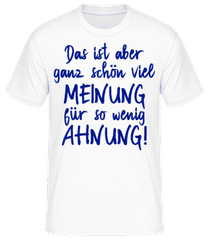 Viel Meinung Wenig Ahnung · Männer Basic T-Shirt