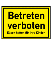 Betreten Verboten · Fußmatte