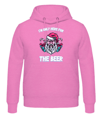 Only Here For The Beer White - Männer Hoodie - Kamelie - Vorne