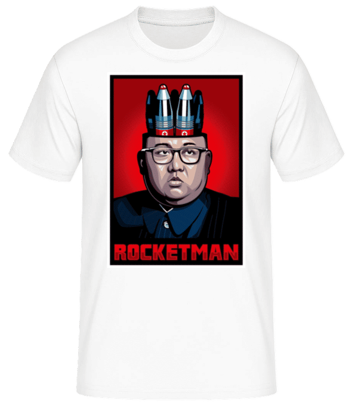 Preview: Rocketman - Men's Basic T-Shirt - White - Front