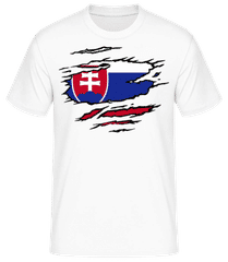 Zerrissene Flagge Slowakei · Männer Basic T-Shirt