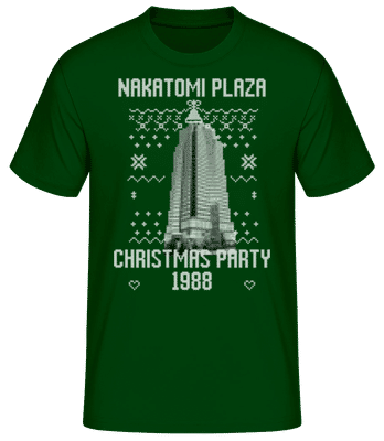 Nakatomi Plaza Christmas Party 1988 - Pánske basic tričko - Bottle green - Predné