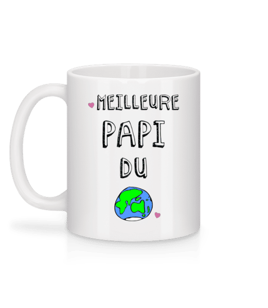 Aperçu: Meilleure Papi Du Monde - Mug en céramique blanc - Blanc - Derrière
