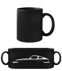 'Nissan 280ZX' Silhouette · Schwarze Tasse