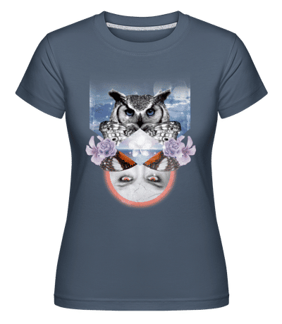 Hipster Ocean -  Shirtinator Women's T-Shirt - Denim - Front