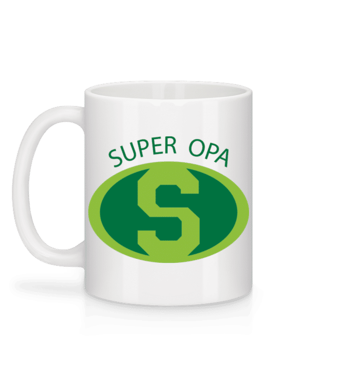 Vorschau: Super Opa - Tasse - Weiß - Hinten