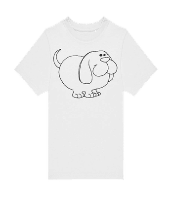 Kids Comic - Dog - Kids B&C T-Shirt - White - Front