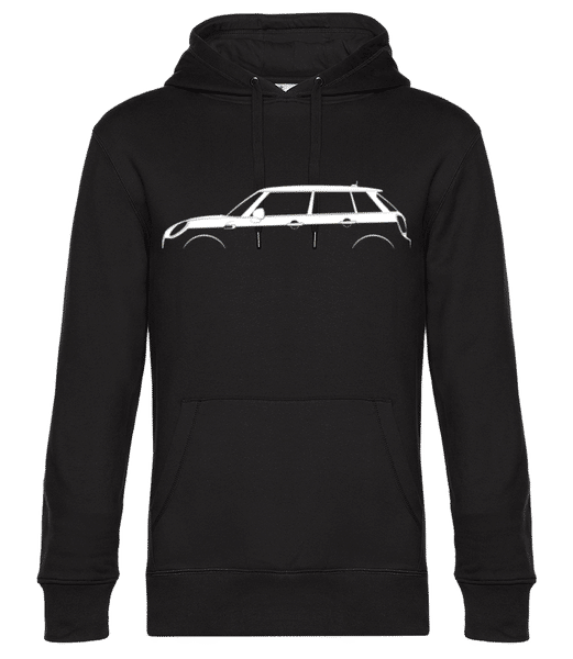 Vorschau: 'Mini Cooper 5-Door (F56)' Silhouette - Unisex Premium Hoodie - Schwarz - Vorne