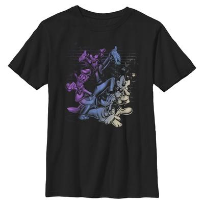 Disney Classics - Mickey Mouse - Skupina Mickey And Friends - Detské Tričko - Čierna - Predné