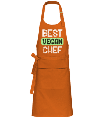Best Vegan Chef - Profi Kochschürze - Kürbis - Vorne