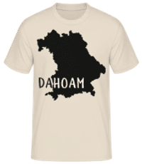 Dahoam - Männer Basic T-Shirt - Creme - Vorne