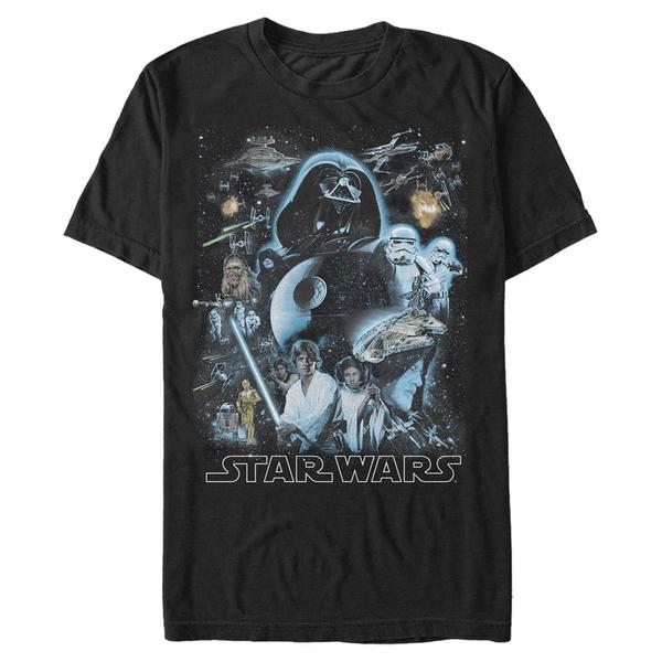 Preview: Star Wars - Skupina Galaxy Of Stars - Men's T-Shirt - Black - Front