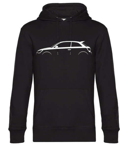 Preview: 'Audi A1 Quattro (8X)' Silhouette - Men’s Standard Hoodie - Black - Front