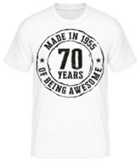 Made In 1955 - Pánské basic tričko - Bílá - Napřed