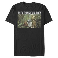 Star Wars - Skupina C3PO God - Men's T-Shirt - Black - Front