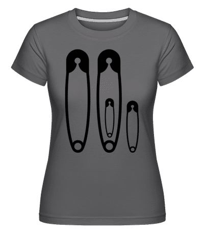Èpingle De Sûreté Famille -  T-shirt Shirtinator femme - Anthracite - Devant