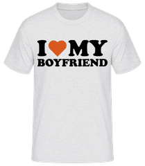 I Love My Boyfriend Black · Camiseta básica para hombre