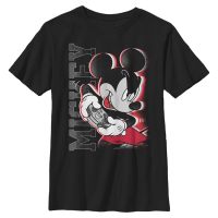 Disney Classics - Micky Maus - Mickey Gamer - Kinder T-Shirt - Schwarz - Vorne