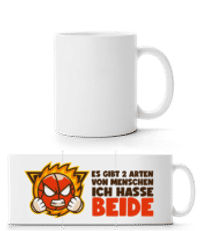 Zwei Arten Von Menschen - Panoramatasse - Weiß - Vorne