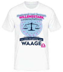 Sternzeichen Waage Blau · Männer Basic T-Shirt
