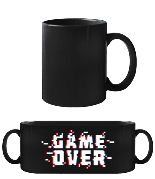 Aperçu: Game Over Pixel - Tasse Noire - Noir - Devant