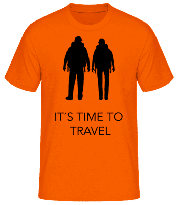 Je čas Travel - Pánské tričko B&C - Oranžová - Napřed