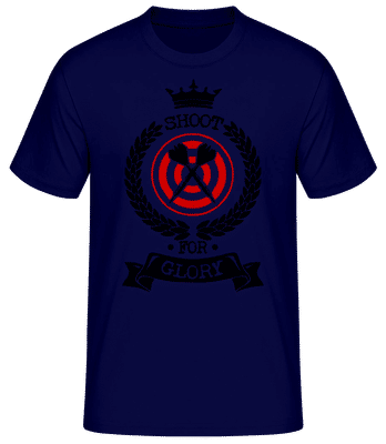 Darts Shoot For Glory - Men's Basic T-Shirt - Navy - Front