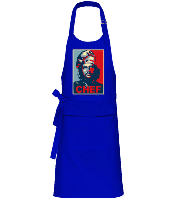Chef - Professional Apron - Royal blue - Front