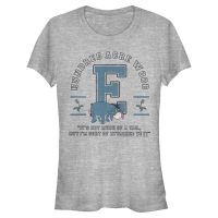 Disney - Medvedík Pú - Oslík Collegiate - Dámské Tričko - Melírově šedá - Napřed