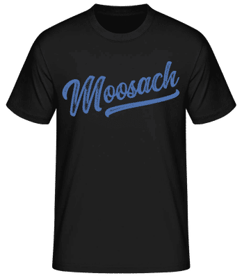 Moosach Swoosh - Männer Basic T-Shirt - Schwarz - Vorne