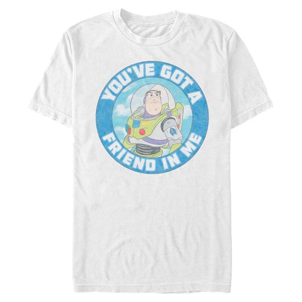 Aperçu: Pixar - Toy Story - Photo de groupe Buzz Friend - Homme T-shirt - Blanc - Devant