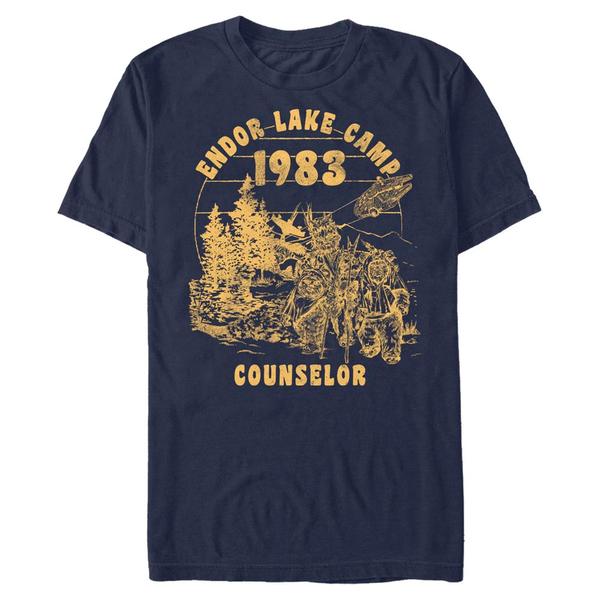 Vorschau: Star Wars - Ewoks Camper - Männer T-Shirt - Marine - Vorne