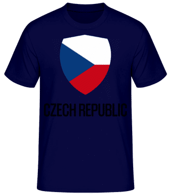 Czech Republic - T-shirt standard Homme - Bleu marine - Devant