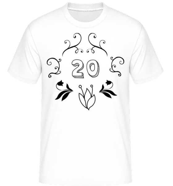Aperçu: 20ème Anniversaire -  T-Shirt Shirtinator homme - Blanc - Devant