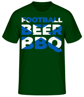 Futbalové pivo BBQ škótske - Pánske basic tričko - Bottle green - Predné