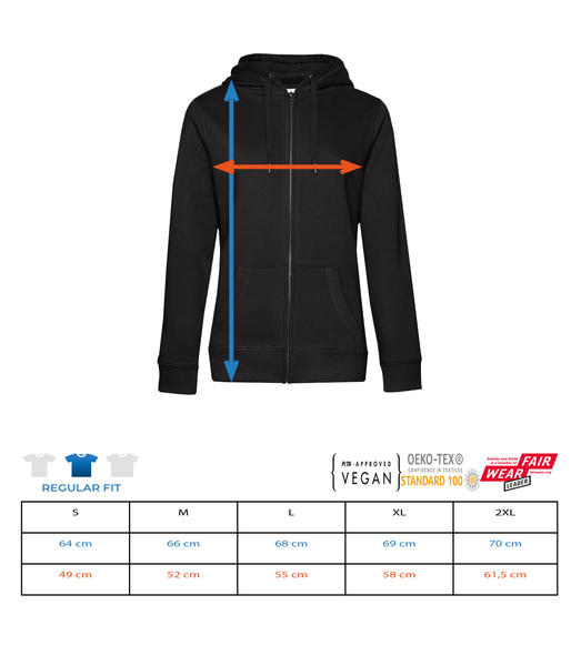 Aperçu: Survêtement standard pour femmes - Tableau des tailles