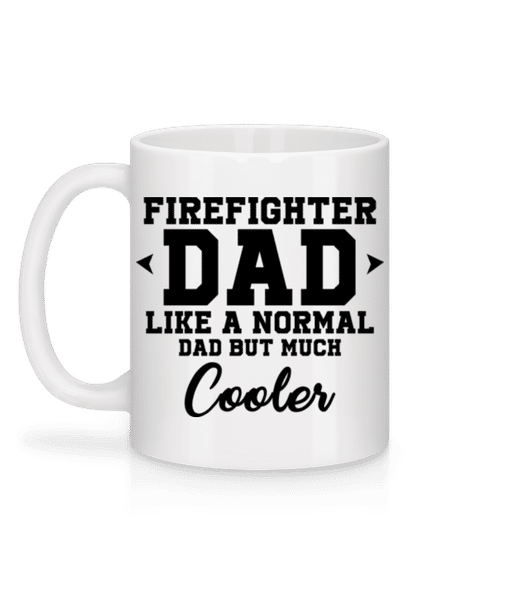 Aperçu: Cool Firefighter Dad - Mug en céramique blanc - Blanc - Derrière