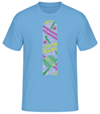 Hoverboard - Männer Basic T-Shirt - Hellblau - Vorne