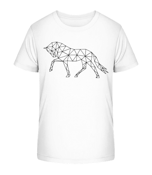 Aperçu: Polygon Cheval - T-shirt bio Enfant Stanley Stella 2.0 - Blanc - Devant