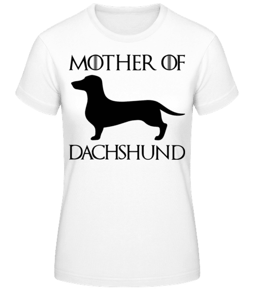 Aperçu: Mother Of Dachshund - T-shirt standard Femme - Blanc - Devant