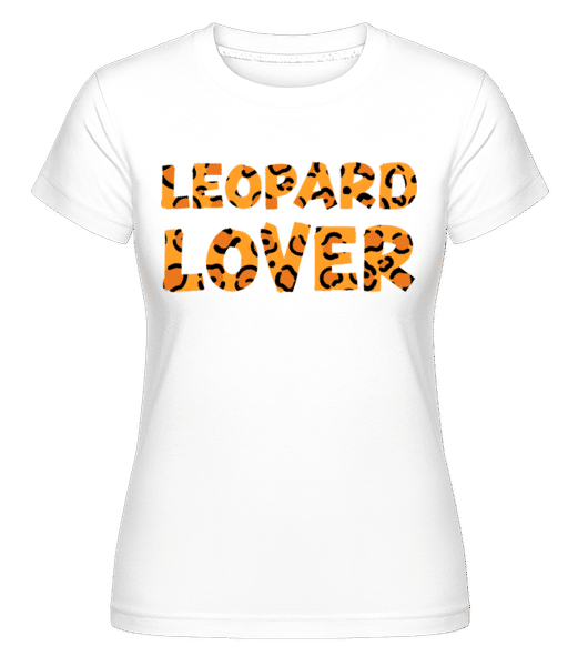 Preview: Leopard Lover -  Shirtinator Women's T-Shirt - White - Front