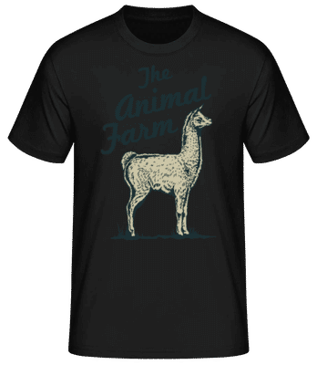 Llama The Animal Farm - Pánské basic tričko - Černá - Napřed