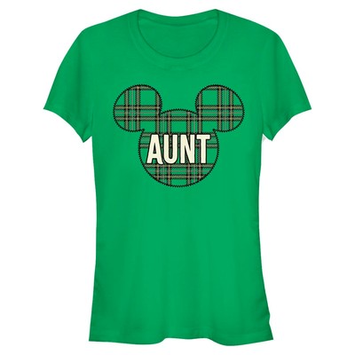 Disney Classics - Mickey Mouse - Mickey Mouse Aunt Holiday Patch - Christmas - Women's T-Shirt - Kelly green - Front