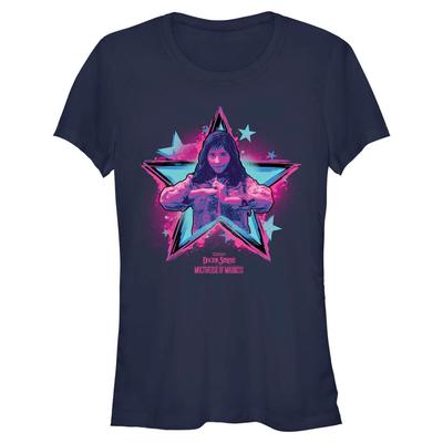 Marvel - Doctor Strange - America Chavez Pink and Blue - Femme T-shirt - Bleu marine - Devant