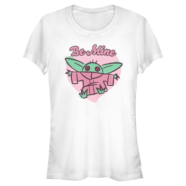 Star Wars - The Mandalorian - The Child Be mine Groku - Valentine's Day - Femme T-shirt - Blanc - Devant