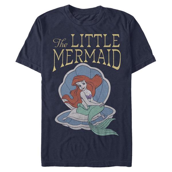 Aperçu: Disney - Ariel La Petite Sirène - Malá mořská víla Little Mermaid - Homme T-shirt - Bleu marine - Devant