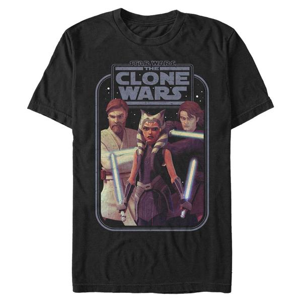 Aperçu: Star Wars - The Clone Wars - Skupina Hero - Homme T-shirt - Noir - Devant