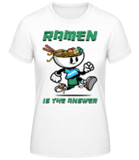 Ramen Is The Answer - Dámske basic tričko - Biela - Predné