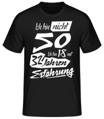18 Mit 32 Jahren Erfahrung 50 Geburtstag · Männer Basic T-Shirt