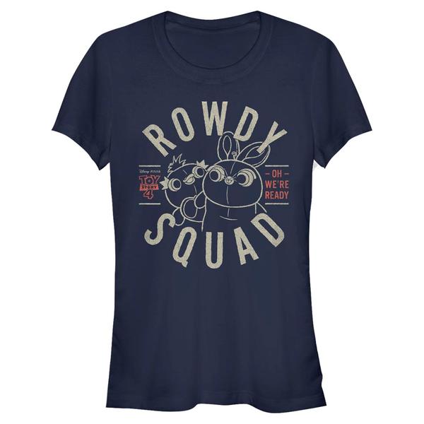 Aperçu: Pixar - Toy Story - Ducky et Bunny Rowdy Squad - Femme T-shirt - Bleu marine - Devant